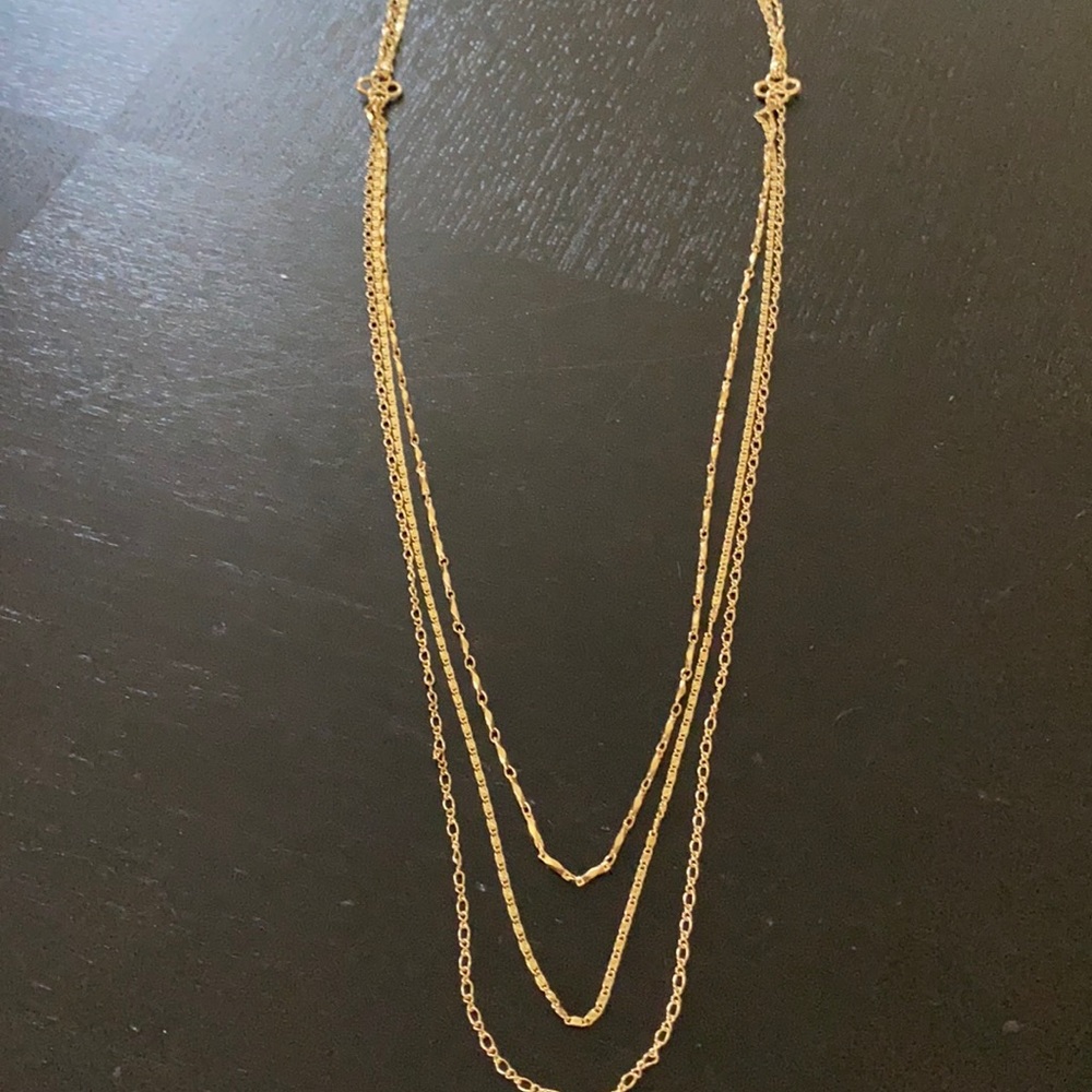 Multilayer Stella & Dot chain necklace